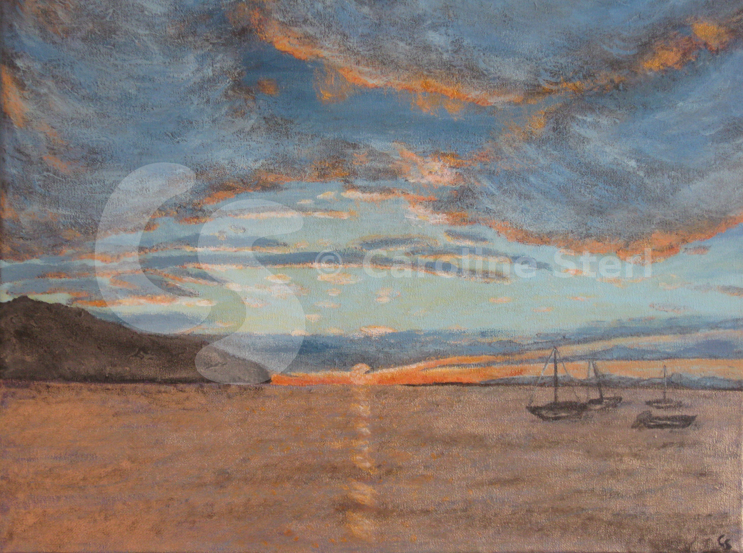Painting: Slovenian Sunset